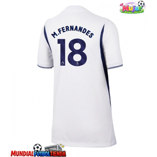 Camiseta Tottenham Hotspur Mateus Fernandes #18 Primera Equipación Replica 2026-27 para mujer mangas cortas